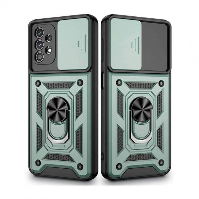 Чехол HONOR Hard Defence Series Samsung A536 Galaxy A53 5G Green (with Camshield and magnet)