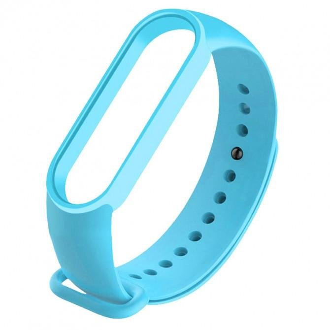 Ремінець для браслета Mi Band 3/4 (Silicon) Light Blue