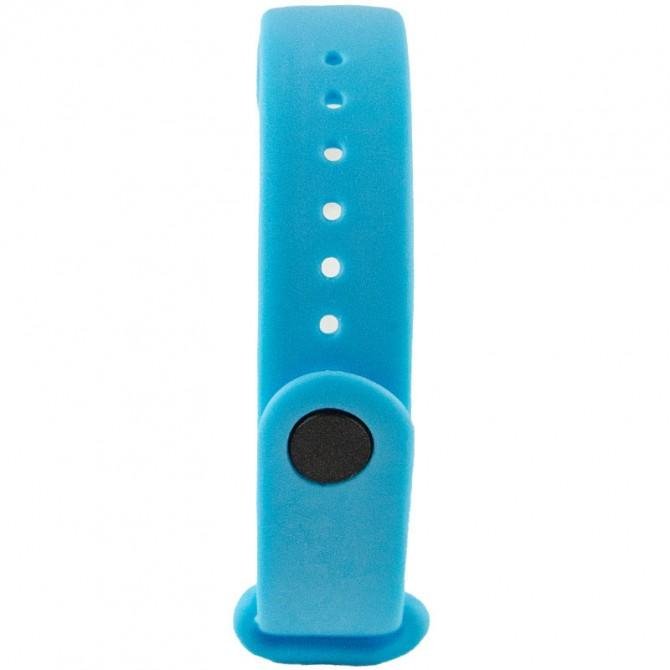 Ремінець для браслета Mi Band 3/4 (Silicon) Light Blue-2