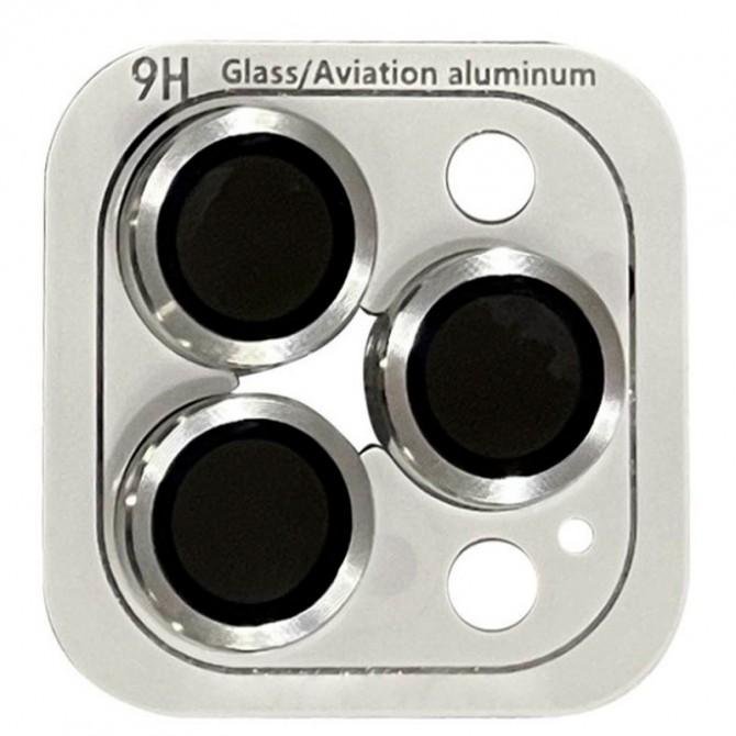 Стекло на камеру Metal Classic (в упак.) для iPhone 14 Pro (6,1")/ 14 Pro Max (6.7") Серебряный-1