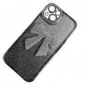 Накладка Glossy Bow для iPhone 16 White