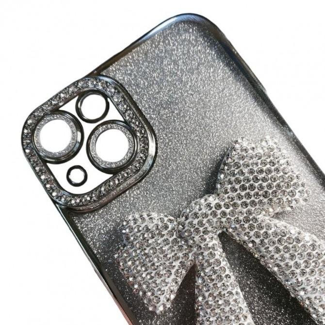 Накладка Glossy Bow для iPhone 16 White-3