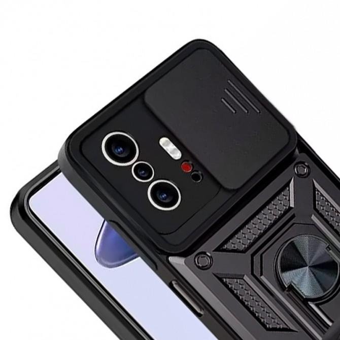 Чохол HONOR Hard Defence Series Xiaomi 11T/11T Pro Black (with Camshield and magnet)-3