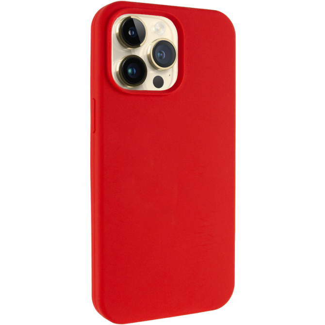Силіконовий чохол для iPhone 14 Pro Red FULL (NO LOGO)-1