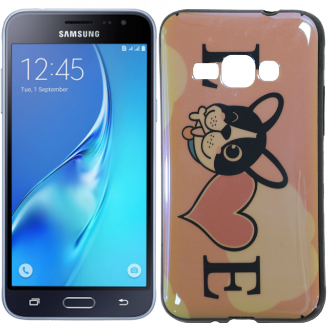 Чехол U-Like Picture series для Samsung J120 Love Pink