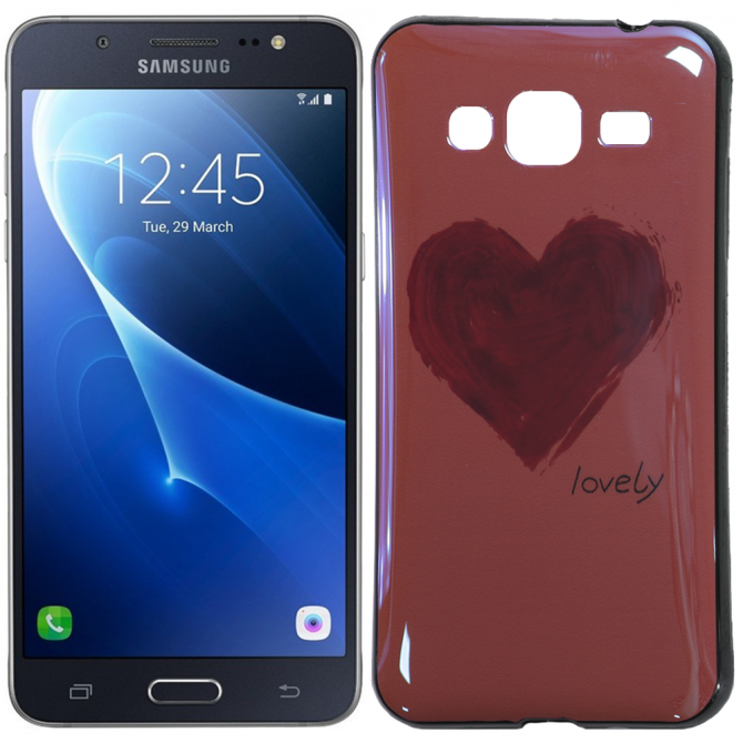 Чохол U-Like Picture series для Samsung J300/J320 Серце/Рожевий