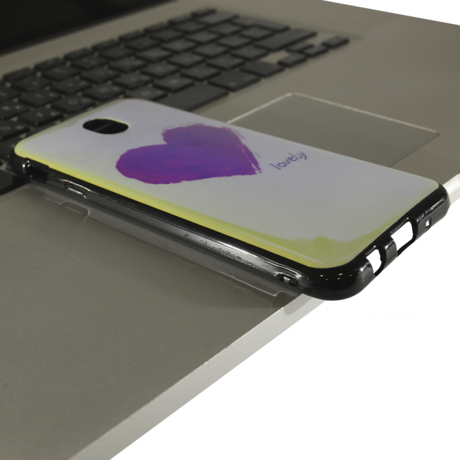 Чохол U-Like Picture series для Samsung J330 (J3 2017) Серце/Синій-2