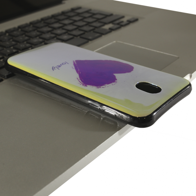 Чохол U-Like Picture series для Samsung J330 (J3 2017) Серце/Синій-3