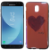 Чохол U-Like Picture series для Samsung J330 (J3 2017) Серце/Рожевий