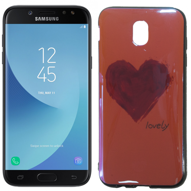 Чехол U-Like Picture series для Samsung J330 (J3 2017) Heart Pink