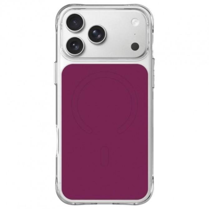 Чехол TPU+PC Space Pure Color with Magnetic Fit для Apple iPhone 17 Pro / 18 Pro (6.3") Cherry