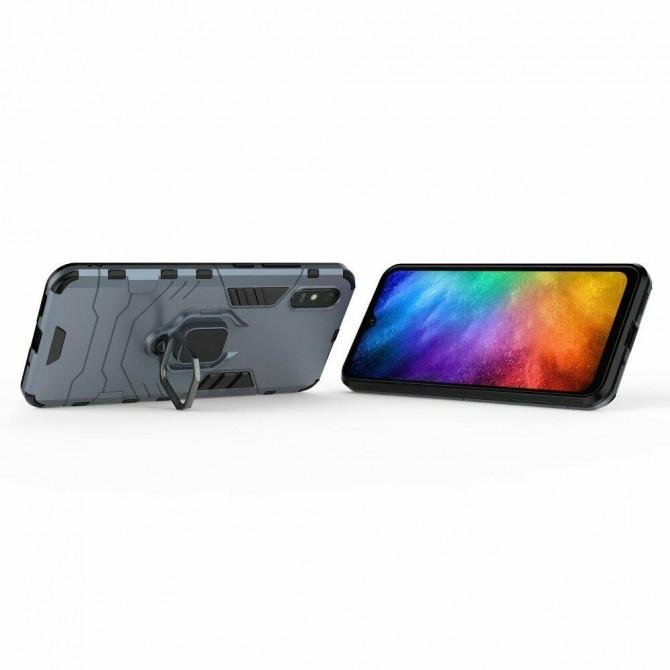 Чехол HONOR Hard Defence Series для Xiaomi Redmi 9a Space Grey (с держателем)-1