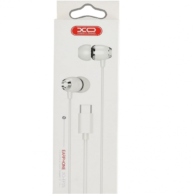 Наушники HF XO EP25 (Type-C) White-1