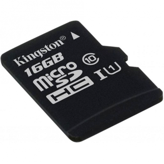 Карта памяти Kingston microSDHC 16Gb UHS-I A1 (Class 10)-1