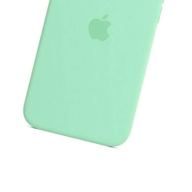 Оригинальный силиконовый чехол для iPhone 14 Pro Pistachio FULL-2