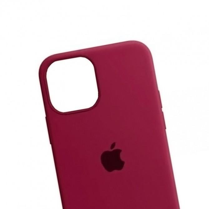 Оригінальний силіконовий чохол для iPhone 12 /12 Pro Марсала-1