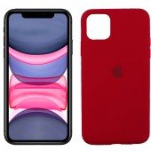 Чехол силиконовый для iPhone 11 Pro Max Вишневый FULL Чехол силиконовый для iPhone 11 Pro Max Вишневый FULL