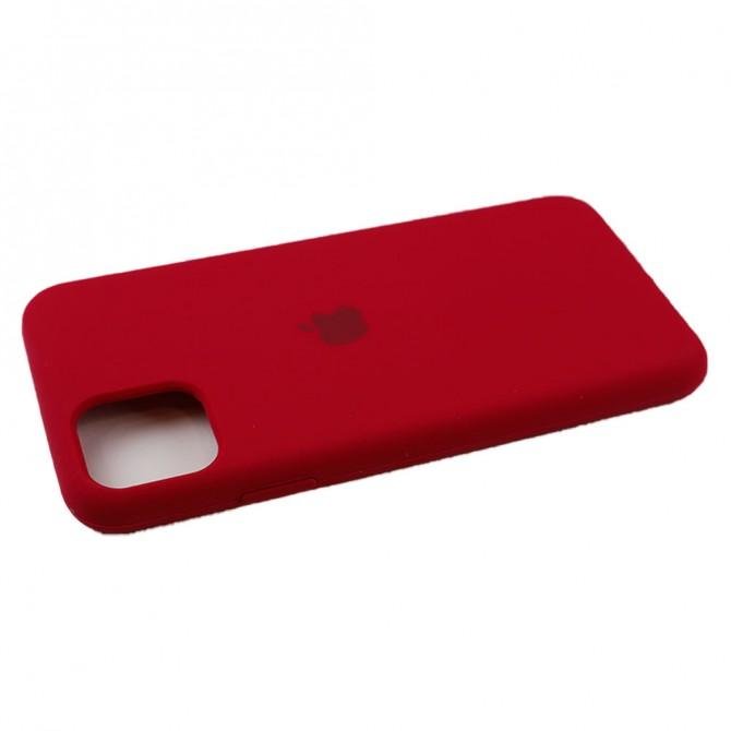 Чехол силиконовый для iPhone 11 Pro Max Вишневый FULL-3