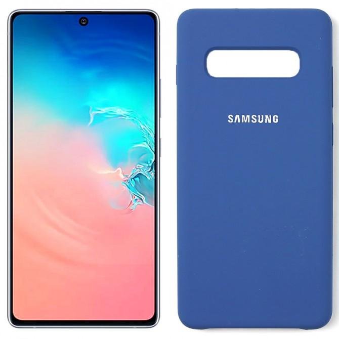 Чехол силиконовый для Samsung G973 Galaxy S10 Синий