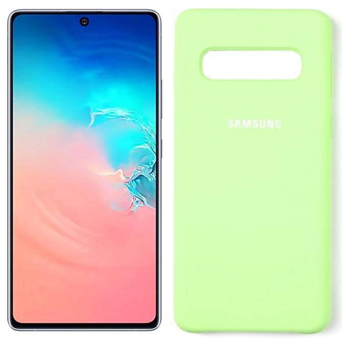 Чехол силиконовый для Samsung G973 Galaxy S10 Зеленый