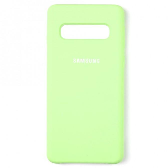 Чехол силиконовый для Samsung G973 Galaxy S10 Зеленый-1