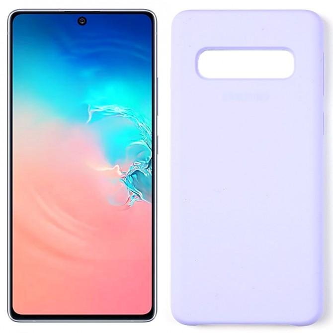 Чехол силиконовый для Samsung G973 Galaxy S10 Лавандовый