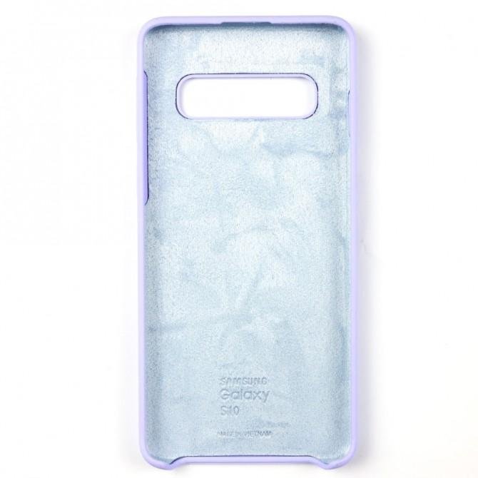 Чехол силиконовый для Samsung G973 Galaxy S10 Лавандовый-2