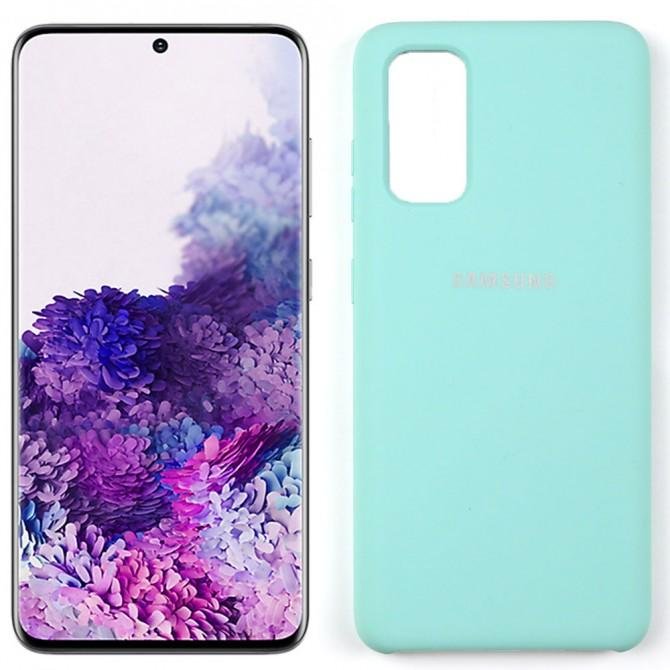 Чехол силиконовый для Samsung G980 Galaxy S20 Ментоловый