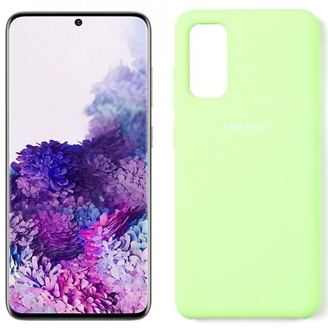 Чехол силиконовый для Samsung G980 Galaxy S20 Зеленый