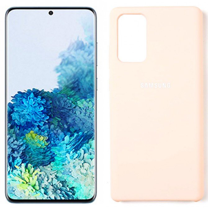 Чохол силіконовий для Samsung G985 Galaxy S20 Plus Бежевий