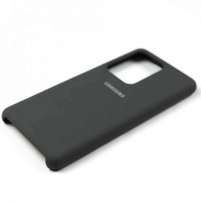 Чехол силиконовый для Samsung G988 Galaxy S20 Ultra Темно Серый-3