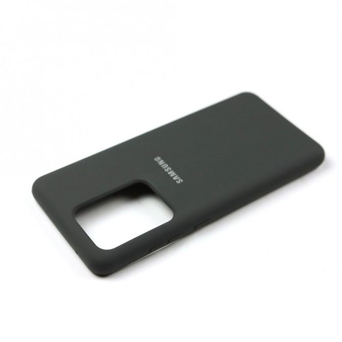 Чехол силиконовый для Samsung G988 Galaxy S20 Ultra Темно Серый-4