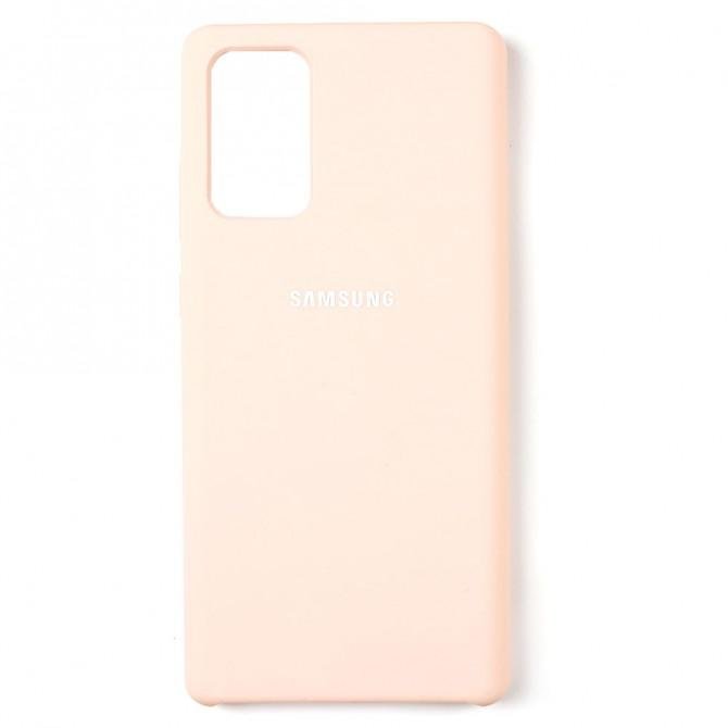 Чехол силиконовый для Samsung Note 20 Бежевый-1