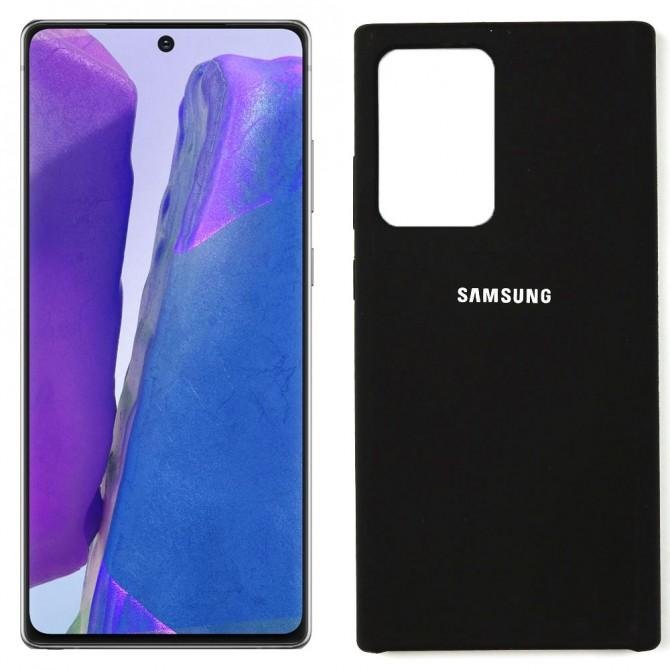 Чехол силиконовый для Samsung Note 20 Ultra Чёрный