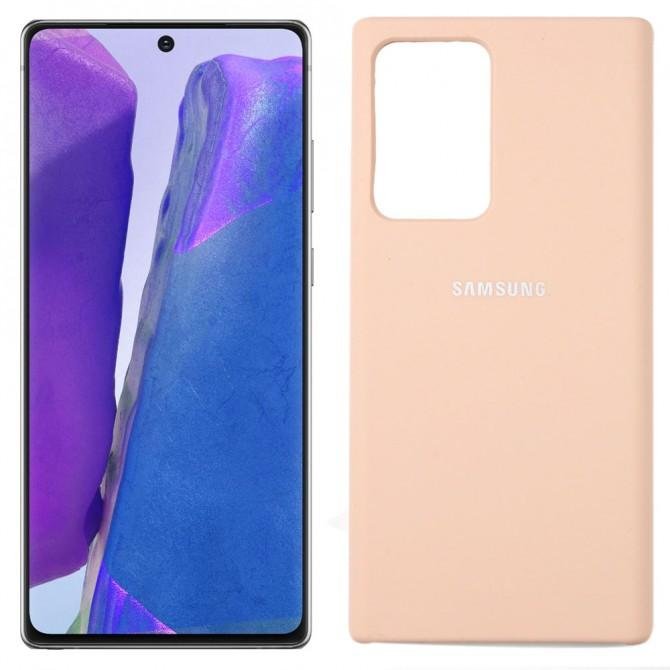 Чехол силиконовый для Samsung Note 20 Ultra Бежевый