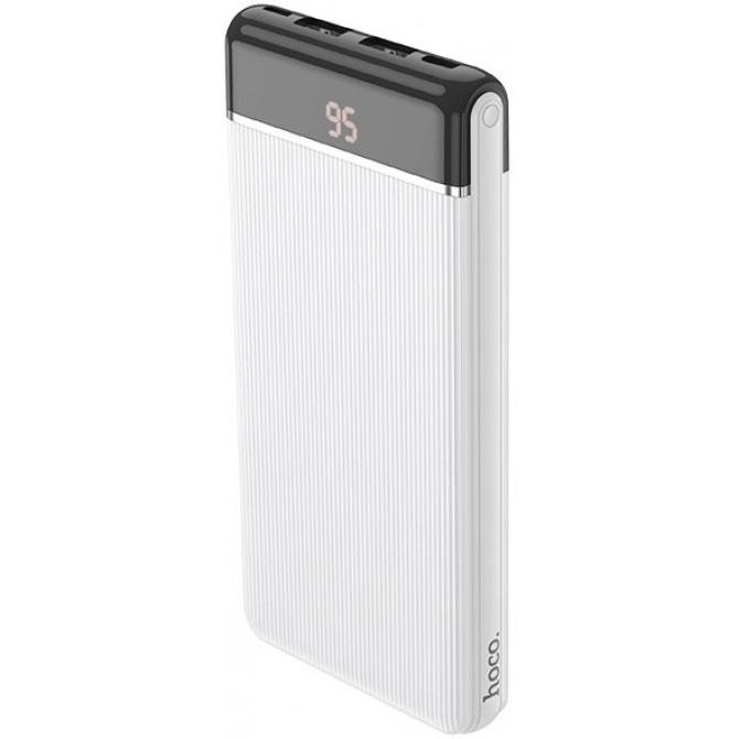 Повербанк Hoco J59 Famous Micro+iPhone+Type-C/LCD (10000mAh) White