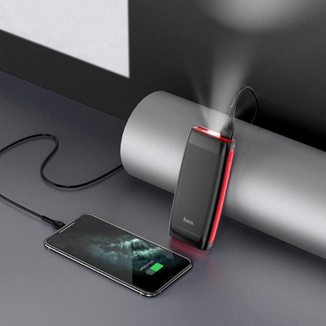 Повербанк Hoco J64 Tough Micro/Type-C/F-Light (10000mAh) Black-4