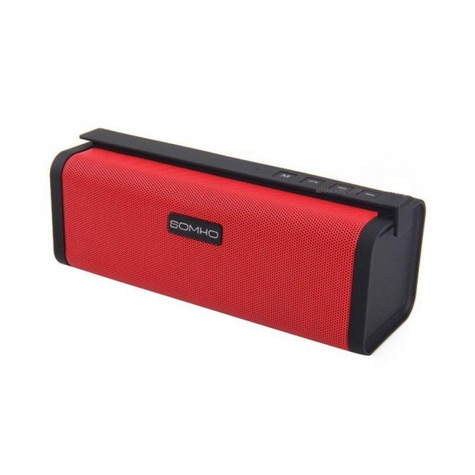 Портативна колонка SOMHO S311 Black-Red