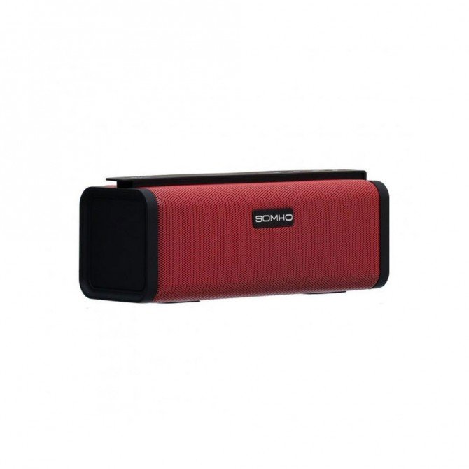 Портативна колонка SOMHO S311 Black-Red-2