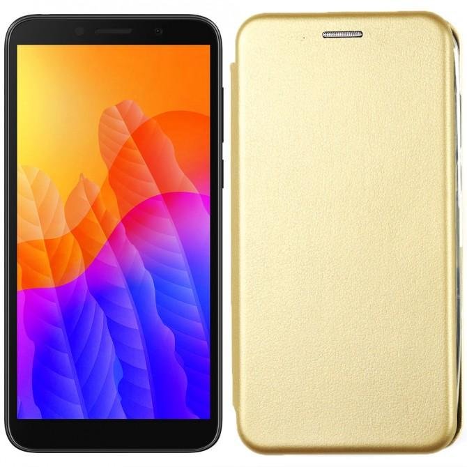 Чехол книжка U-Like Best для Huawei Y5P Золотой