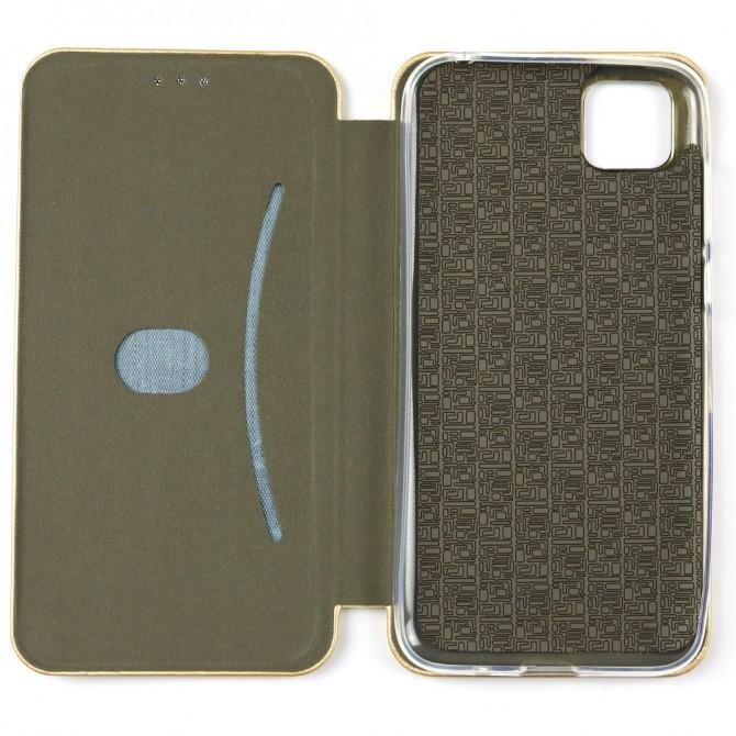 Чехол книжка U-Like Best для Huawei Y5P Золотой-3