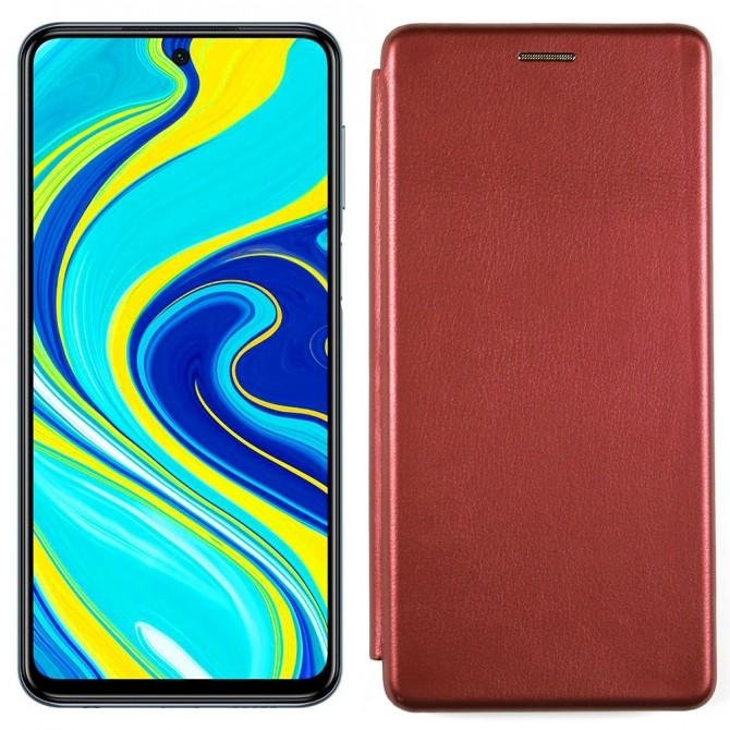Чехол книжка U-Like Best для Xiaomi Redmi Note 9s/Note 9 Pro Марсала