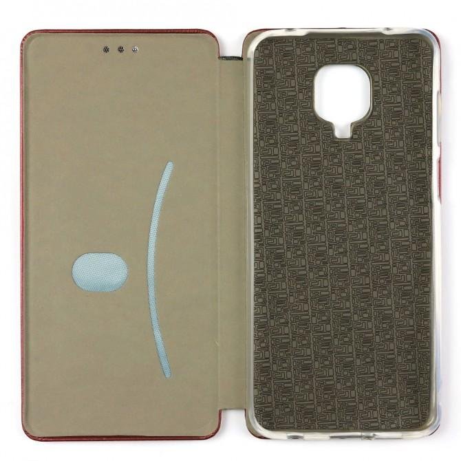 Чехол книжка U-Like Best для Xiaomi Redmi Note 9s/Note 9 Pro Марсала-3