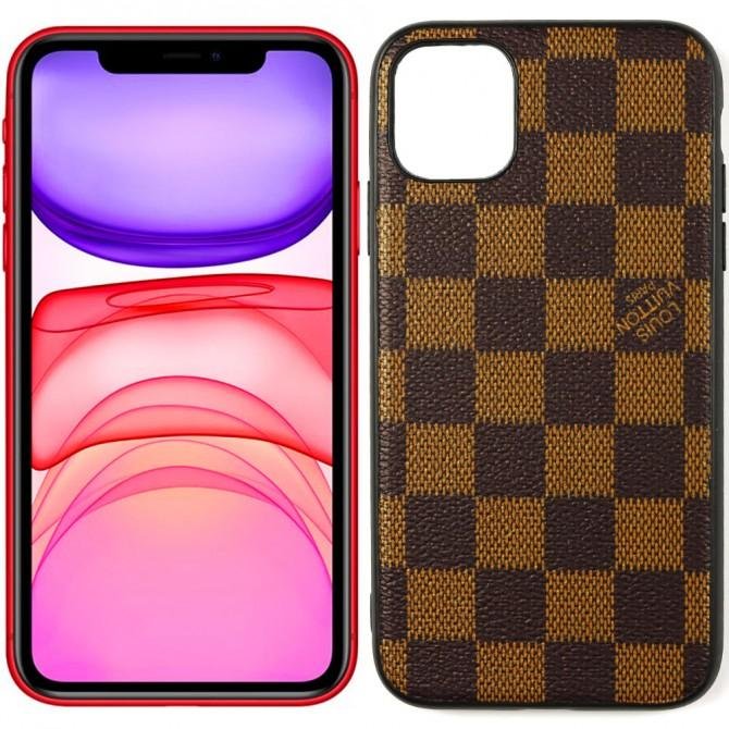 Чехол U-like Fashion series для iPhone 11 LV Squares Brown