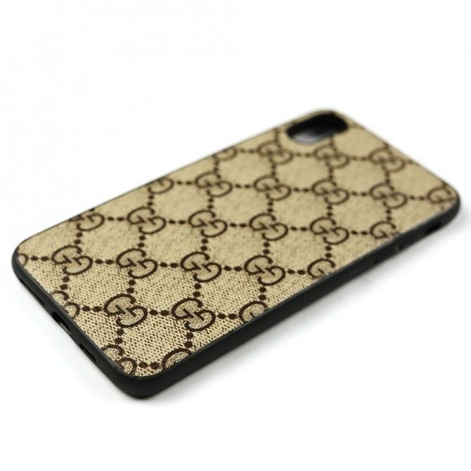 Чехол U-like Fashion series для iPhone Xs Max Gucci Light Brown-4