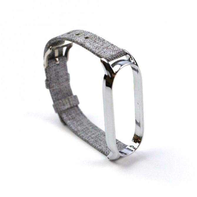 Ремінець для Xiaomi Band 5/6 Cloth design Grey-2