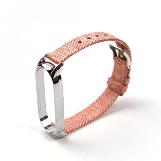 Ремешок для Xiaomi Band 5/6 Cloth design Pink