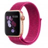 Ремешок для Apple Watch 38/40mm Nylon Sport Loop Hot Pink