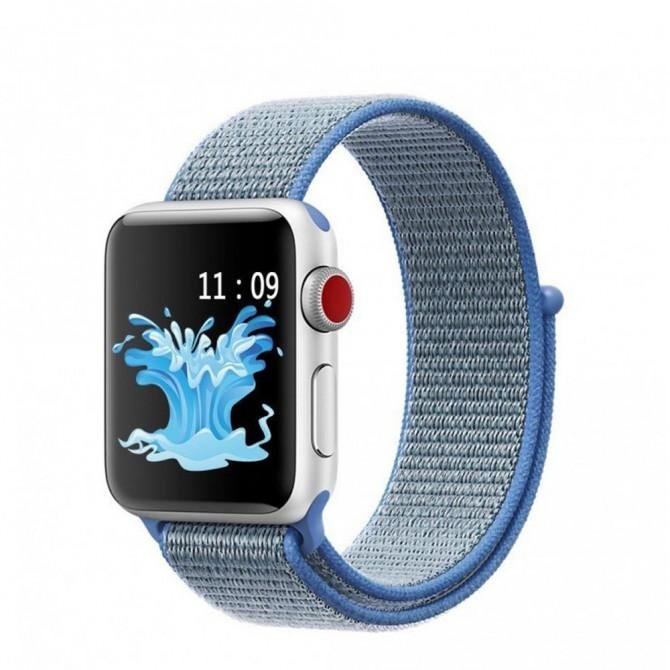 Ремешок для Apple Watch 38/40mm Nylon Sport Loop Tahoe Blue