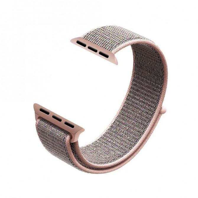Ремешок для Apple Watch 42/44mm Nylon Sport Loop Pink Sand-1
